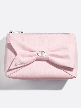 Miss Dior Pink Bow Makeup Case w/ Box & Ribbon